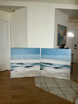 Large beach wall art