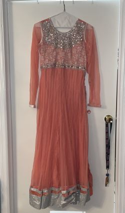 Salmon Pink Anarkali Suit
