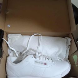 MINT Reebok Princess WHITE Women's Sneaker Athletic Shoes Original Trainers 10