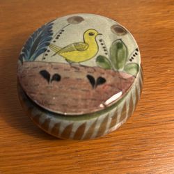 Vintage Tonala Mexican Pottery / Duck scene