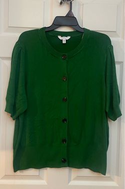 Brand new Ladies emerald green crew neck cardigan size XXXL
