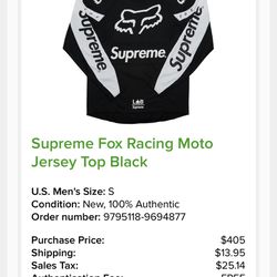 Supreme Authentic Jersey