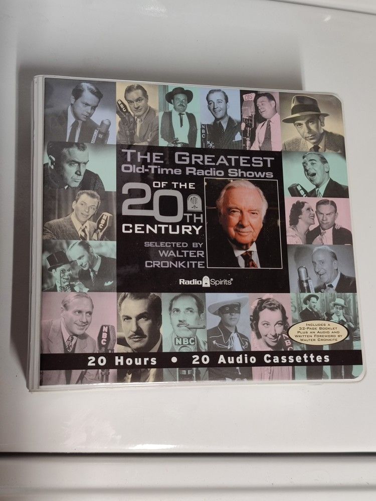 The Old -Time Radio Shows, 20 Audio Cassettes, 20th Century Tapes Booklet