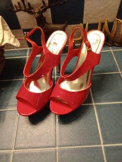 Red Heels Size 9 In Women 