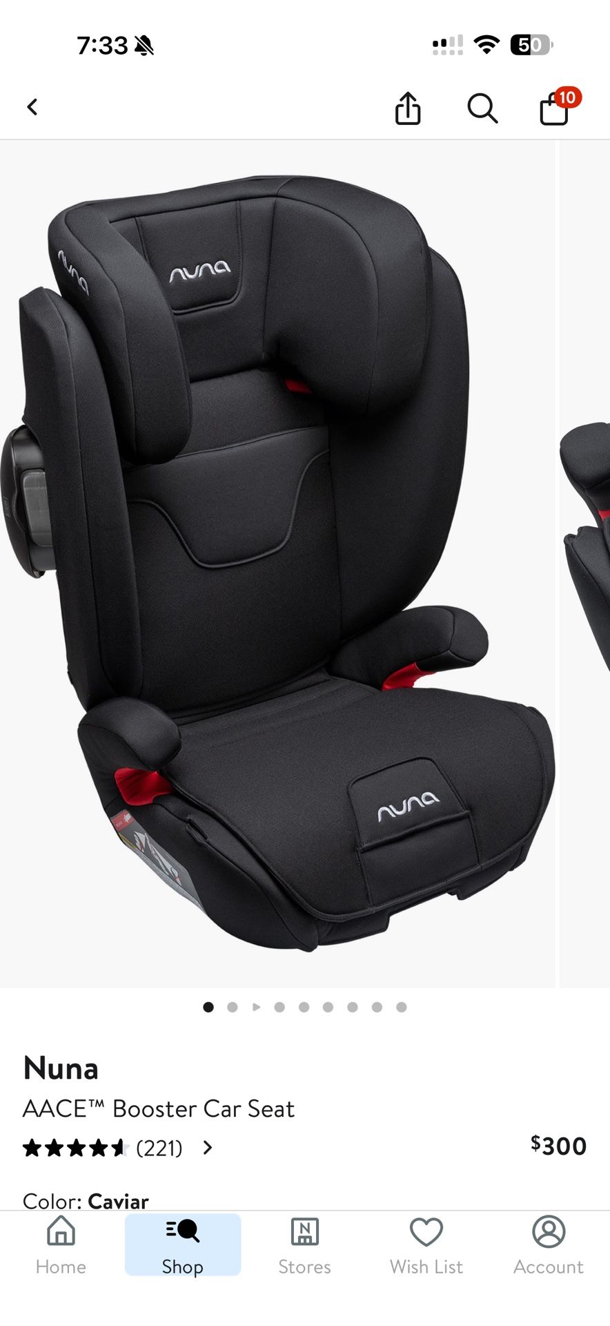 Nuna aace Booster Car Seat 
