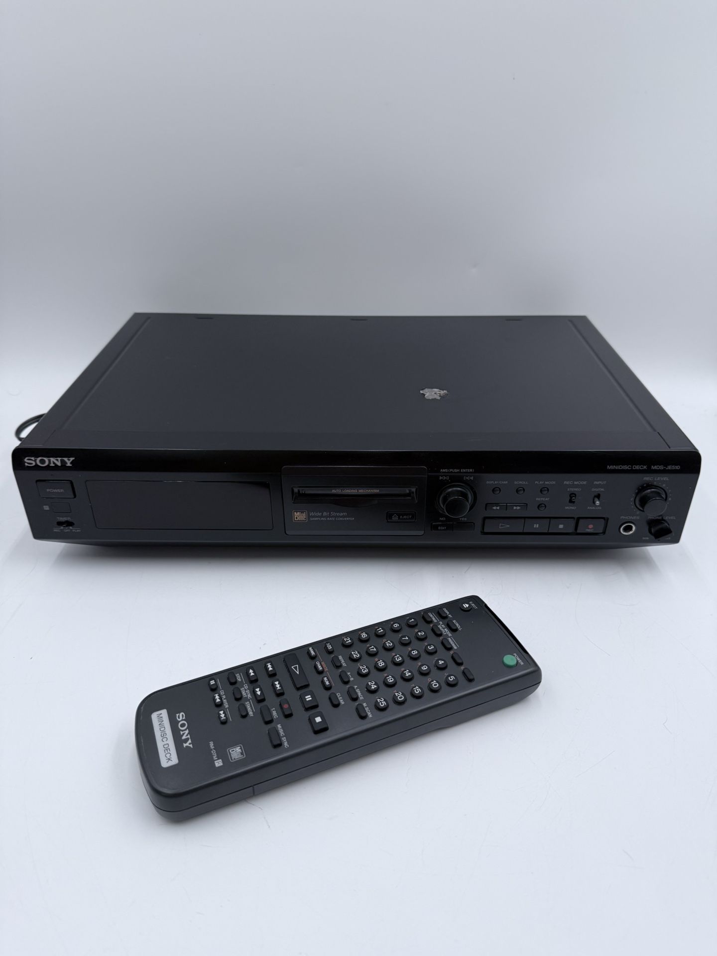 Sony Mini Disc Player With Remote