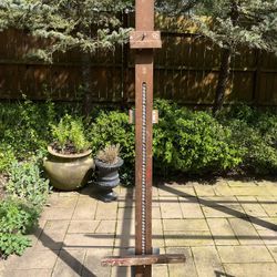 MID CENTURY 77” ANCO BILT WOOD ARTIST PAINTER'S STUDIO FLOOR EASEL ADJUSTABLE