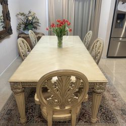 Cream Wooden Dining Set (6P) In Mission Viejo 