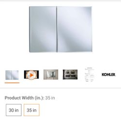 NEW: Mirrored MEDICINE CABINET 