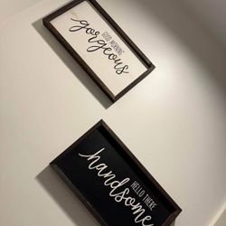 Wooden Framed Wall Decor