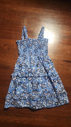 Cleobella Blue and White Floral Lil Girls Dress