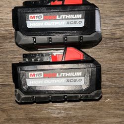 Milwaukee High out 8.0 Battery 