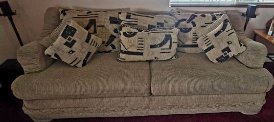 Jeromes Fabric Loveseat & Sofa