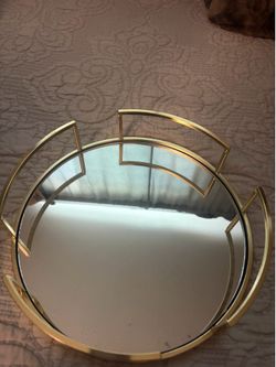 Mirror tray for decor