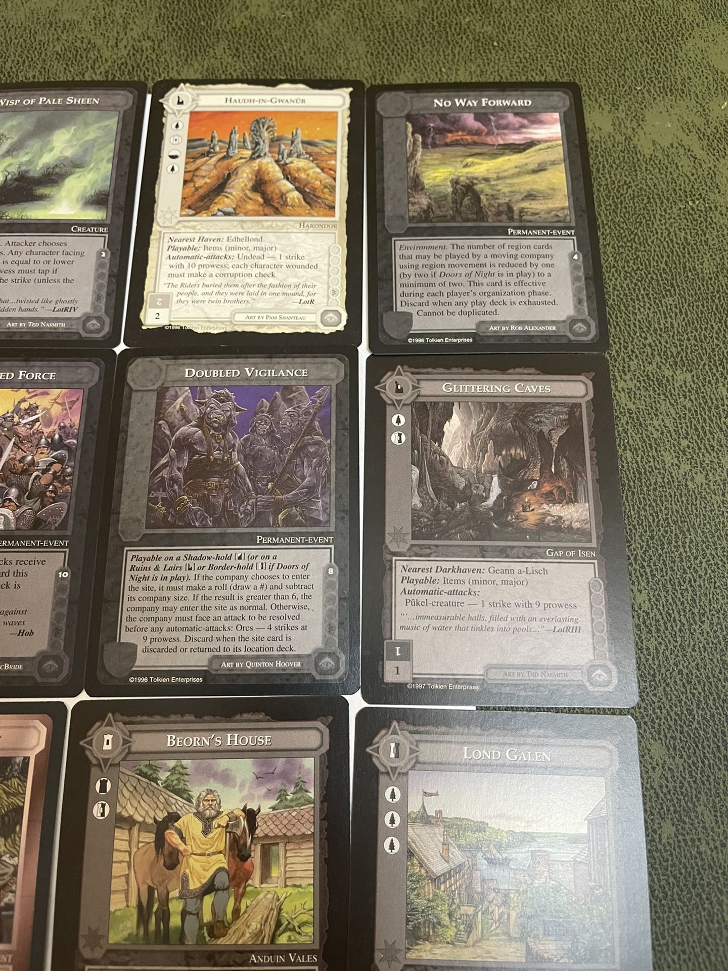 lot of 20 LOTR middle earth ccg black border cards 7 for Sale in Fort