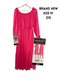 Sofia Vergara Sheer Midi Dress Size M