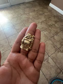 Big 14k custom Buddha ring 7.13 grams