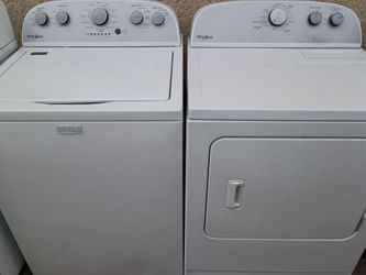 Whirlpool washer and dryer set with warranty