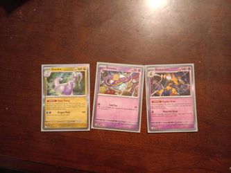 Pokémon TCG Cards Goodra Sinistea Alakazam