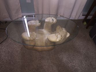 Vintage Polar Bear Coffee Table