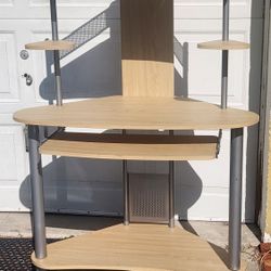 Computer Desk, cheap cause it has a scrap on the bottom and a few tiny marks shown in pictures