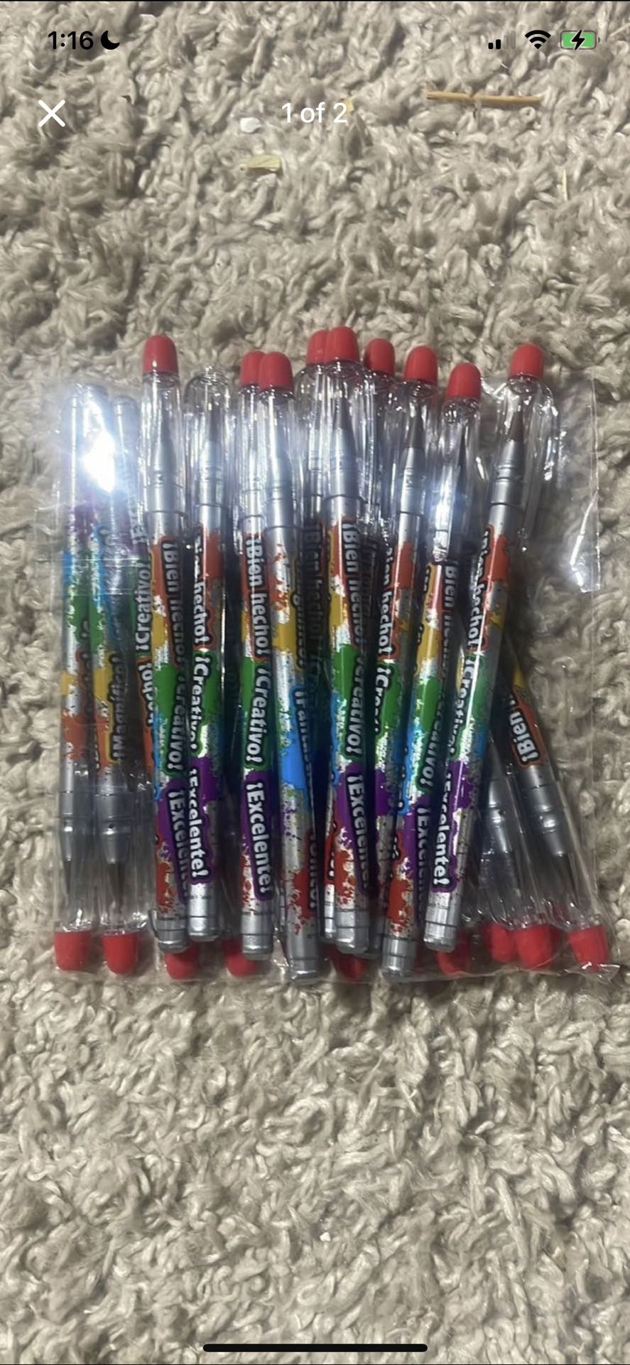 22 Spanish Word Pens