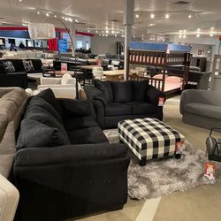 DARCY BLACK LIVING ROOM SET