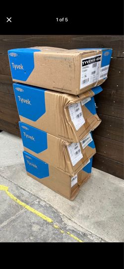 4 cases TYVEK Boot cover size LG 100 pcs each box asking $20 each thank you
