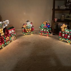 Outdoor Indoor Christmas Lighted Train 