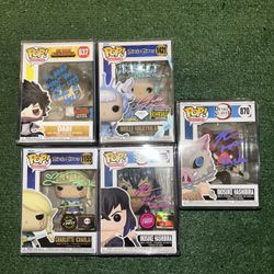 Funko Pop Anime Signed Lot 