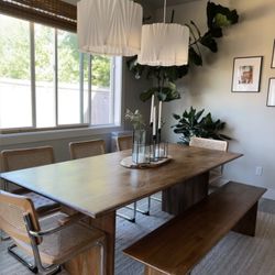 West Elm Anton Dining Table And Bench