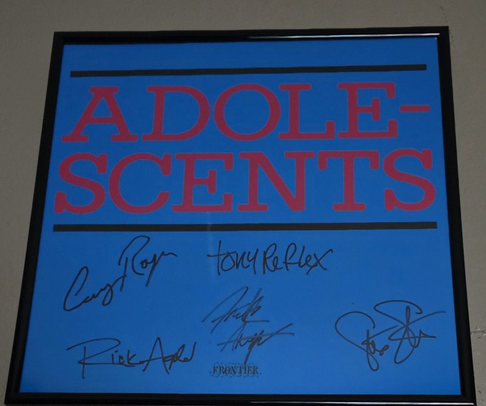 Adolescents Blue Album Signed By All Original Members!