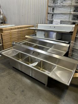 Wholesale And Retail Prices Brand New Stainless Steel Sinks NSF 