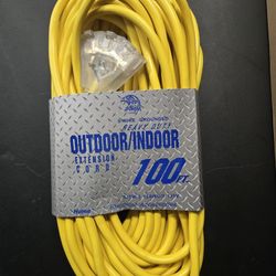 100 FT EXTENSION CORDS HEAVY DUTY GAUGE 12 NEW ****
