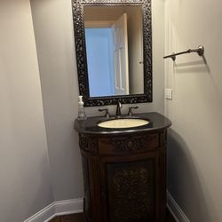 Bath Sink And Mirror 