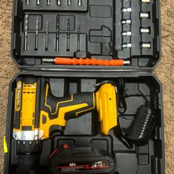 48v Li-ion Cordless Power Drill  With Charger / New 