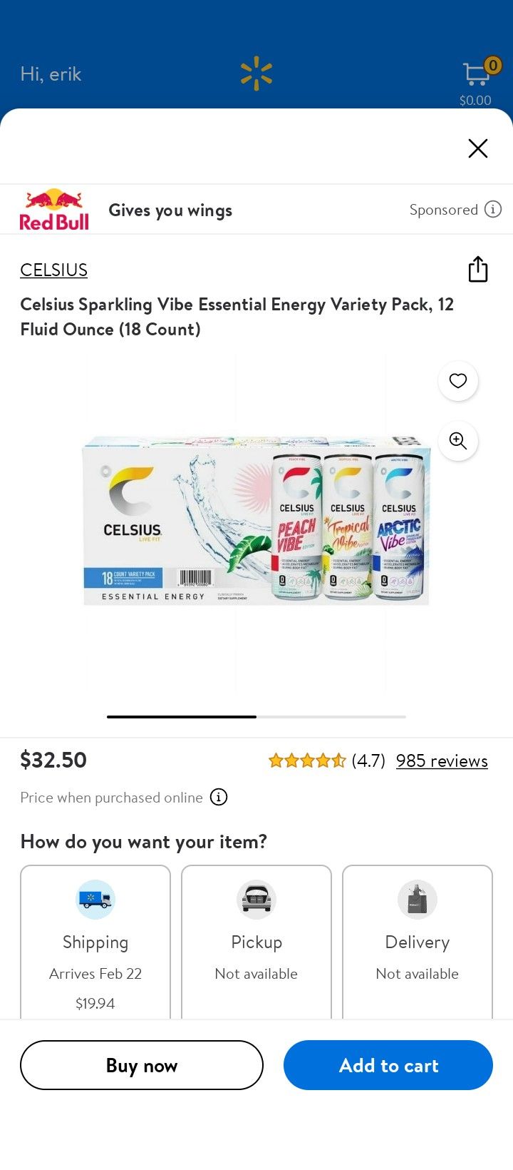 Celsius 18 Pack