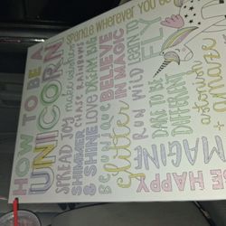 Children's unicorn room decoration