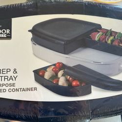 Outdoor BBQ Prep & Serve Tray