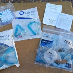 SLEEPNET 50938 Veraseal 2 Full Face  Vented Masks Medium  & Two Respironics Dream Wear 