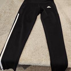Adidas black and white leggings