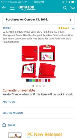 New in plastic cover for 8.0 " tablet