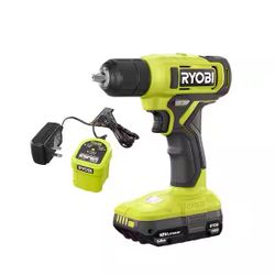 New RYOBI ONE+ 18V Cordless 3/8 in. Drill/Driver Kit with 1.5 Ah Battery and Charger