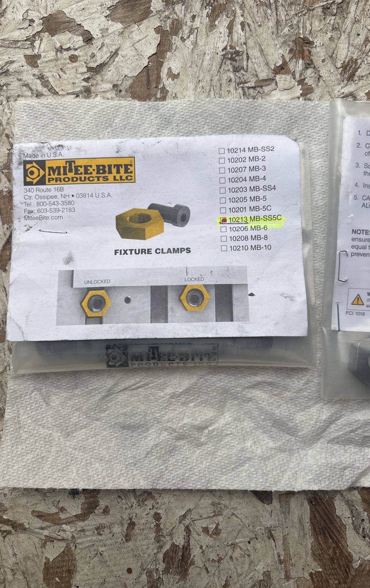 Mitee Bite Fixture Clamps
