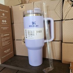 Stanley Cups 40 0z Brand New With Straw Color Purple 