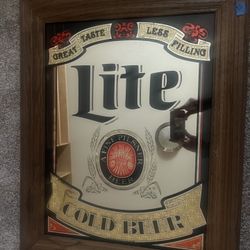 Vintage Miller Lite Mirror/sign