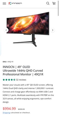 49” inch OLED ultra wide curved monitor (Innocn)