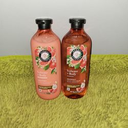 Shampoo And Conditioner 13.5oz Herbal Essences Volume + Body Grapefruit Aloe And Camelia 