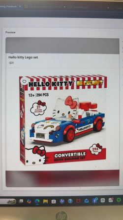 Hello kitty convertible Lego set