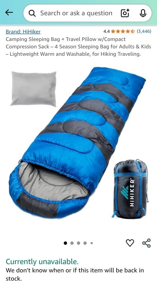 Hihiker Camping Sleeping Bag